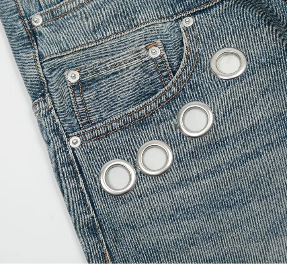 Divine Distressed Loosely-Flared Denim