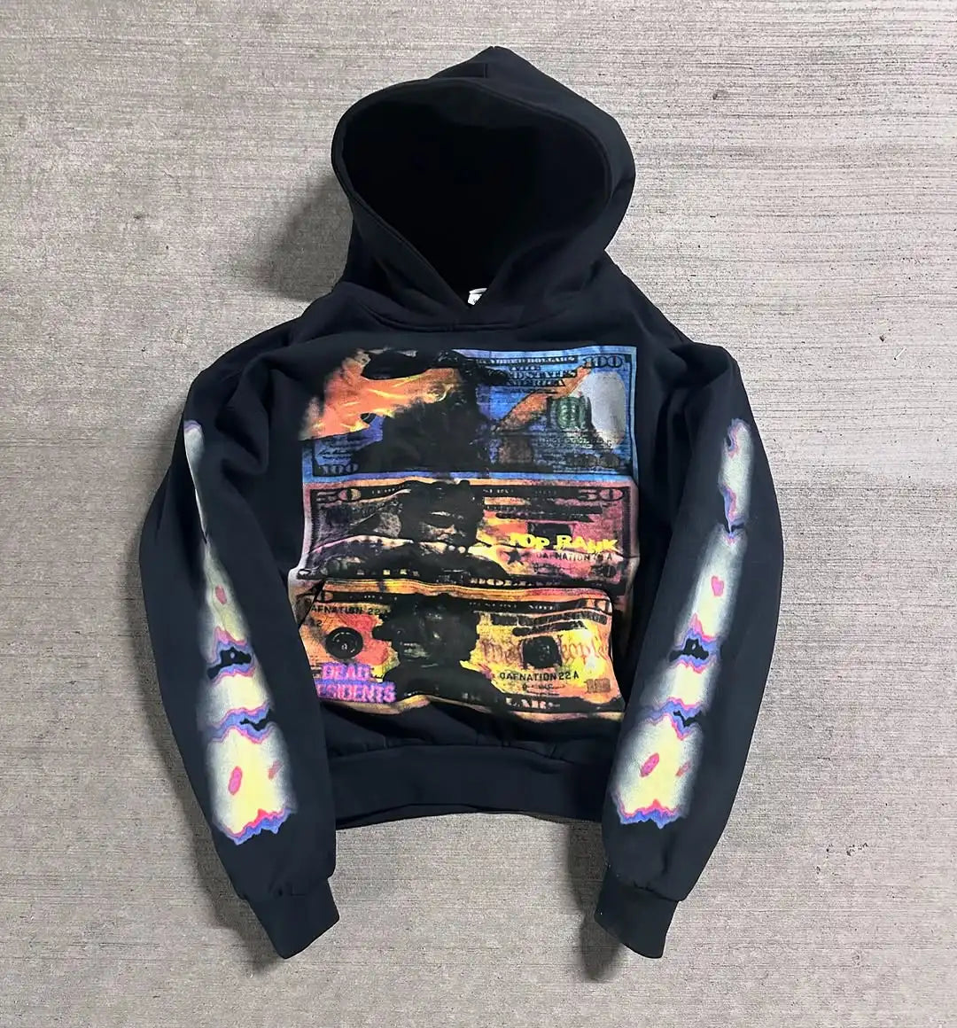 Street Hip-Hop Letter Design Casual Loose Cotton Hoodie Men American Retro Harajuku Fashion Versatile Oversized Sweatshirt Women