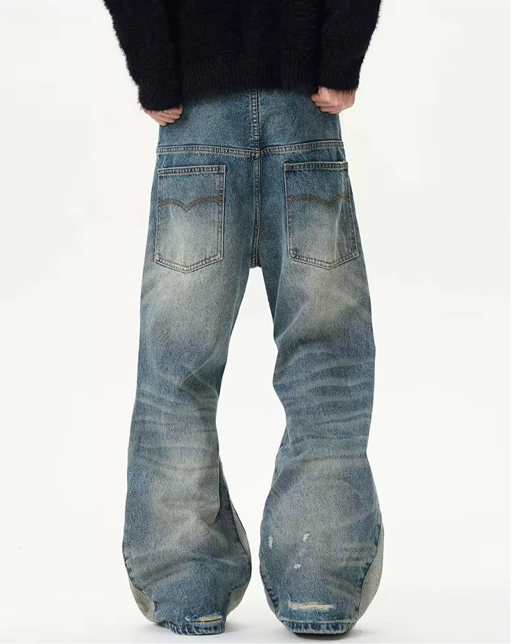 Divine Distressed Loosely-Flared Denim
