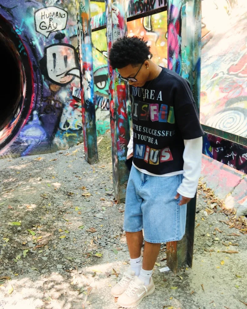 Harajuku Vintage High Street Long Sleeve Splicing Jumper Letter Print Long Sleeve Men Y2K Casual Loose Streetwear Sweatshirt